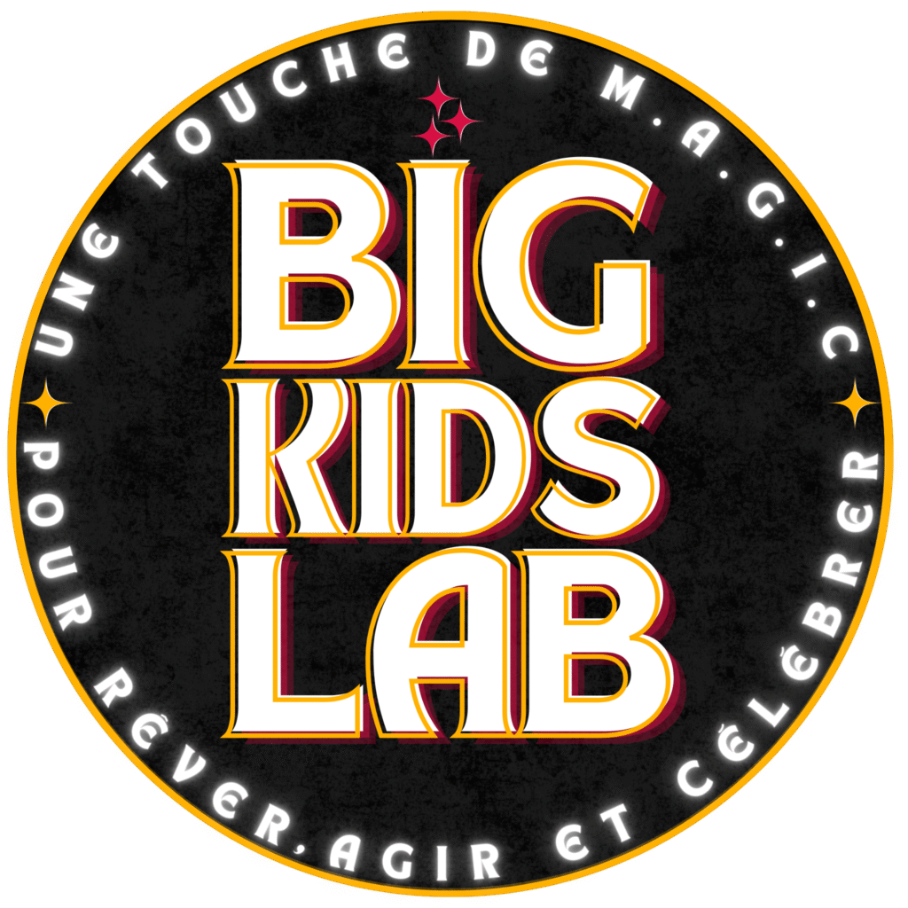 Logo de Big Kids Lab, programme éducatif et créatif pour enfants et jeunes.